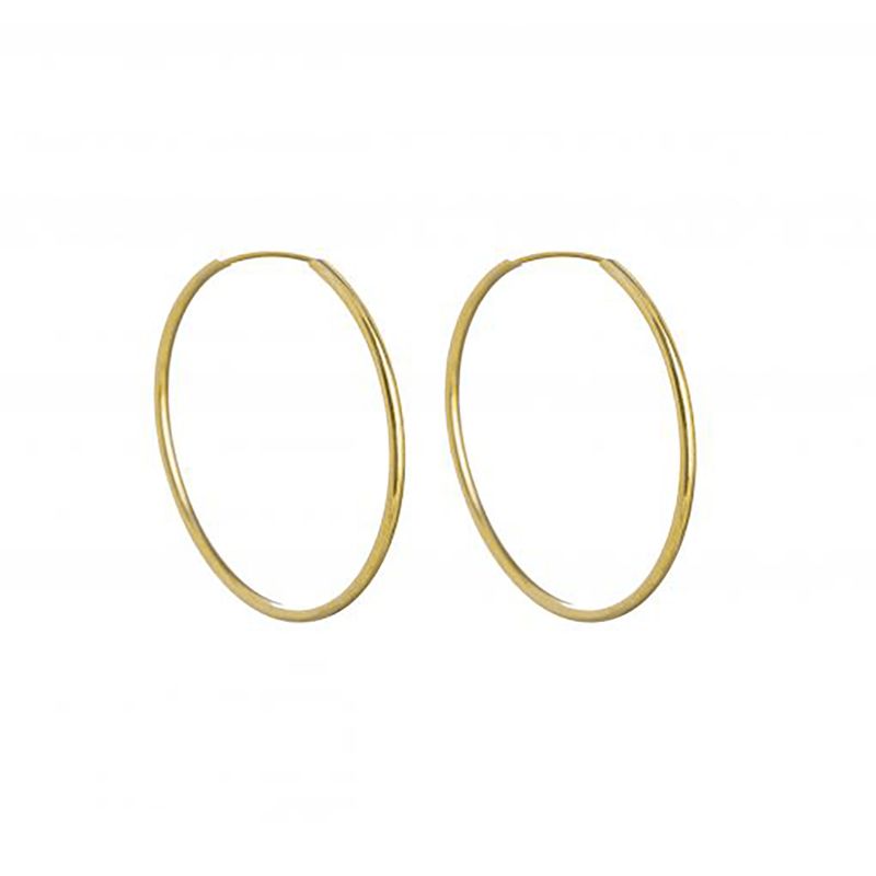 گوشواره طلا 18 عیار زنانه مدل حلقه ای d0049